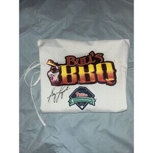 2004 Autograph Philadelphia Phillies Greg Luzinski Bull’s BBQ Cooking Apron